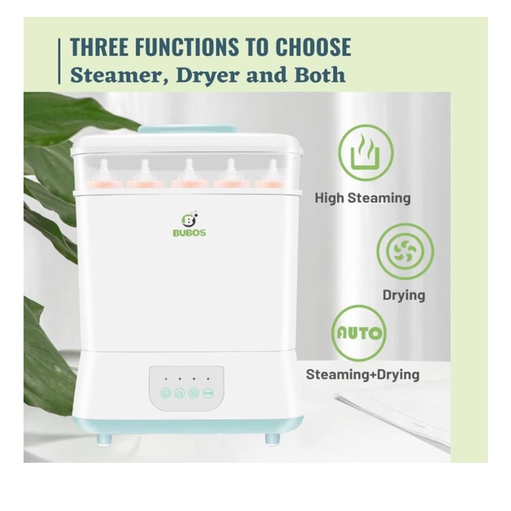 Bubos Bottle Sterilizer and Dryer High Steam Cleaner BPA Free - Picture 12 of 14